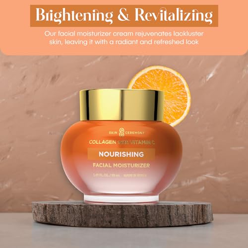 Collagen & Vitamin C Nourishing Moisturizer - Reduces Wrinkles & Fine Lines, Smooths Skin - Dermatologist Tested, Clean Beauty, Korean Skin Care - 1.69 FL.OZ. (2 Pack)