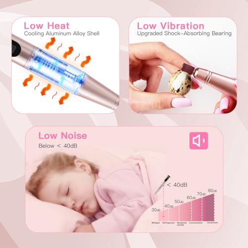 Electric Nail Drill PRO+ HEBECA 240pcs Sanding Bands, 80# 120# 150# 180#