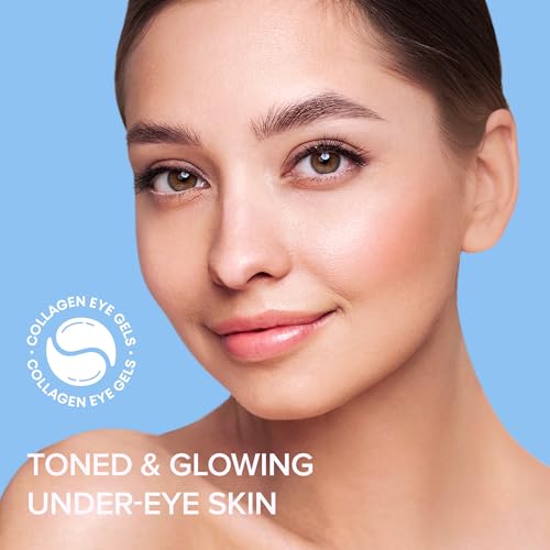 MAREE Eye Gels & Facial Masks Bundle - Under Eye Gels for Puffy Eyes and Dark Circles, Sheet Moisturizing Masks - Marine Collagen & Hyaluronic Acid, Green & Red Algae Extract - for All Skin Types