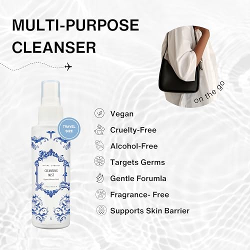 Hypochlorous Acid Spray ? 3.4oz Travel Size HOCl Facial Mist & Daily Cleanser for Sensitive Skin | Clarifying & Calming Toner for Redness, Irritation & Breakout-Prone Skin
