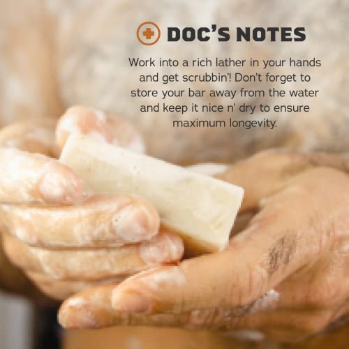 Dr. Squatch Natural Men¡¯s Bar Soap - Cold Process Body Soap Bar with Natural Oils - Gifts for Men - Pine Tar (5 oz, 5-Pack)