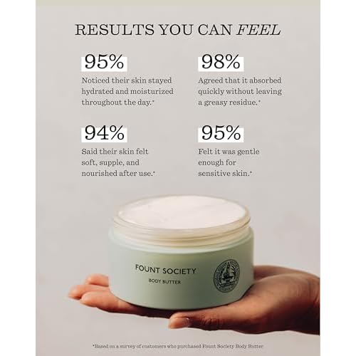 Body Butter - 8 fl oz Nutrient-Dense Hydrating Body Butter with Sea Fennel & Shea Butter - Lightweight, Fast-Absorbing, Fragrance-Free - Vegan & Cruelty-Free
