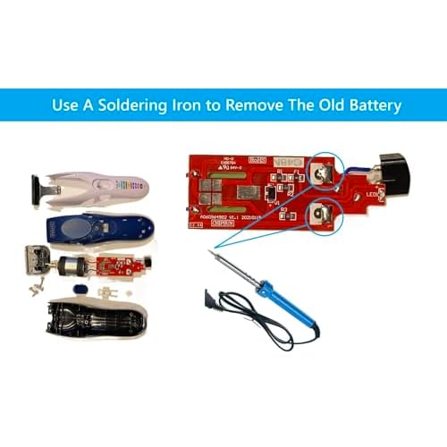 Battery for Wahl Color Pro Hair Clipper Model 9649P and Grooming Model 79434; 2.4V 1800mAh Ni-MH