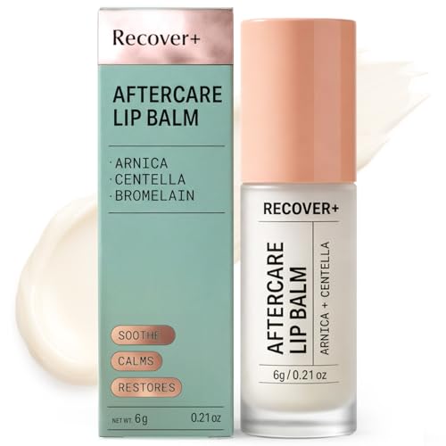 Arnica Lip Balm for Lip Filler Aftercare ? Premium Botanical Serum with Arnica, Bromelain, Centella & Vitamin B5, Spa-Grade Post-Injection Lip Flip Care for Calming Comfort During Recovery, 0.30 oz