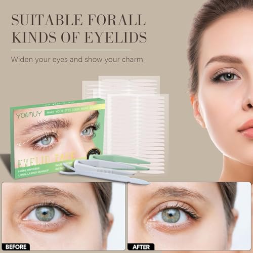 Double Eyelid Tape,Eyelid Lifter Strips,Eyelid Tape for Hooded Eyes Invisible,Hooded, Droopy Lids, Eyelid Tape for Hooded Eyes (640