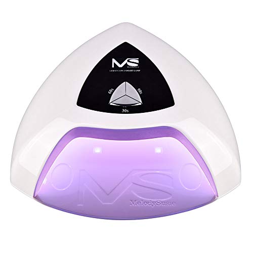 MelodySusie Eos Pro12W UV/LED Nail Lamp - Smart Nail Dryer, Cures All Major Gel Nail Polish Brands, White