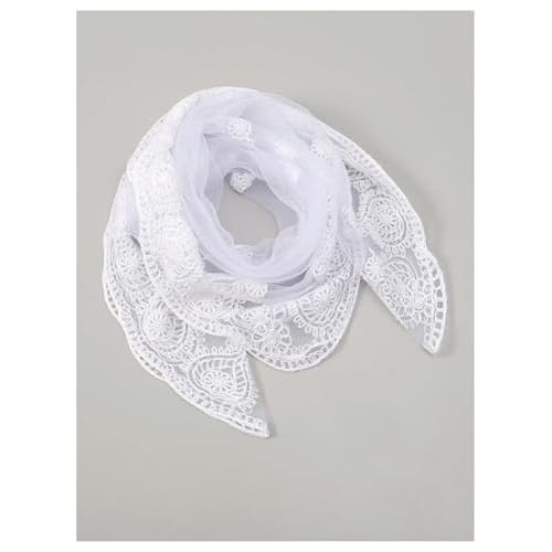 Floerns Women's Flower Embroidery Hair Scarf Headband Sheer Lace Hair Bandana