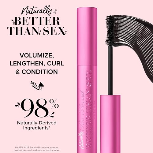 Too Faced Naturally Better Than Sex Mascara | Volumizing, Nourishing, Curling + Safe for Sensitive Eyes