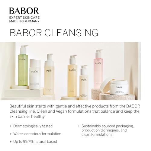 BABOR HY-OL Cleanser, Facial Oil Cleanser, Gentle Cleansing Oil Removes Make Up & Impurities, Safe For Sensitive Skin Promoting Healthy Skin Barrier, 6.7 oz