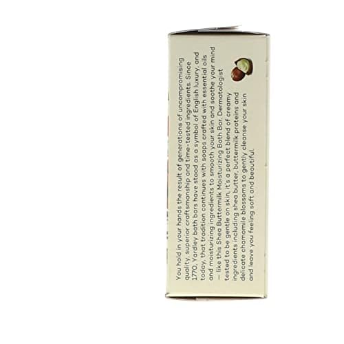 Yardley London Sensitive Skin Shea Buttermilk Bar Soap, 4.0 oz (Pack of 2)