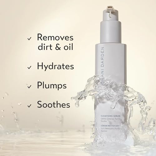 SHANI DARDEN SKIN CARE Cleansing Serum Face Wash for All Skin Types, Gentle Daily Hydrating Gel Facial Cleanser & Makeup Remover with Hyaluronic Acid & Oat Bran, Removes Excess Oil & Dirt, 4 fl oz