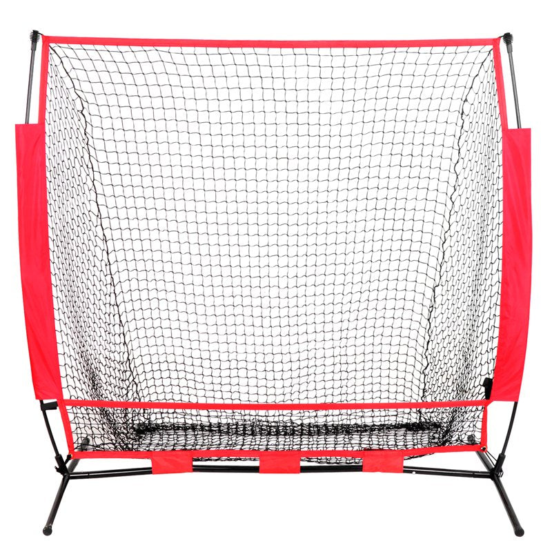 Portable Baseball Practice Net 5x5FT with Carry Bag for Softball & Batting Training