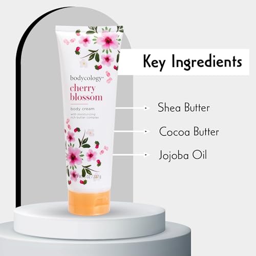 Bodycology Cherry Blossom Moisturizing Body Cream for Women, 8 Ounce (455004106)