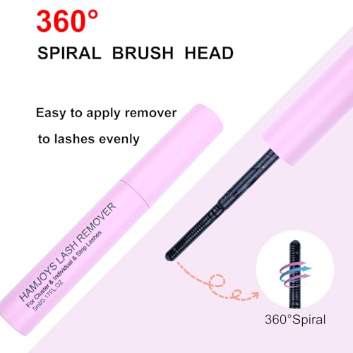 Cluster Lash Glue Remover Quick-Dissolving False Eyelash Remover for Easy Removing Lash Bond and Seal Safe Formula Lash Extension Clusters Remover 5ml Cluster Eyelash Extensions Remover