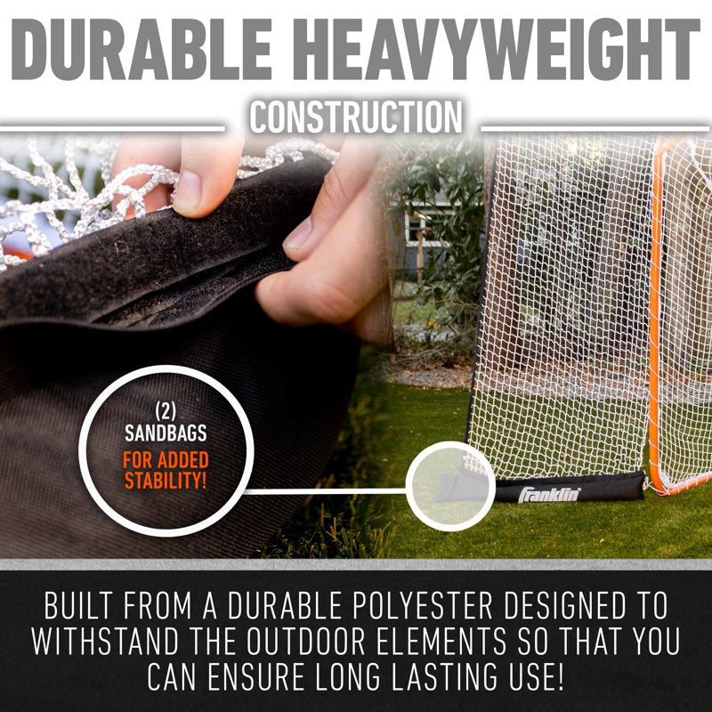 Lacrosse Goal Backstop 12' x 9' Fiber Tech for Backyard & Training
