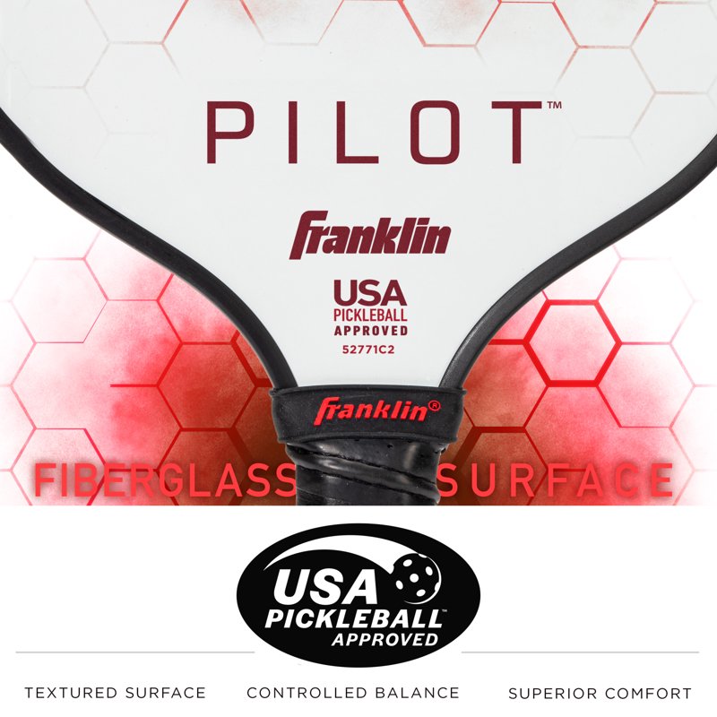 Blue/Green Franklin Pilot Paddleball Set - 2 Paddles + 4 USAPA-Approved X-40 Balls