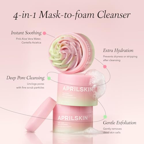 APRILSKIN Double Cleanse Duo ? Carrotene IPMP¢â Hydromelt Cleansing Balm & Pink Aloe Facial Polish Cleanser, Hydrating and Gentle Care for Fresh, Radiant Skin