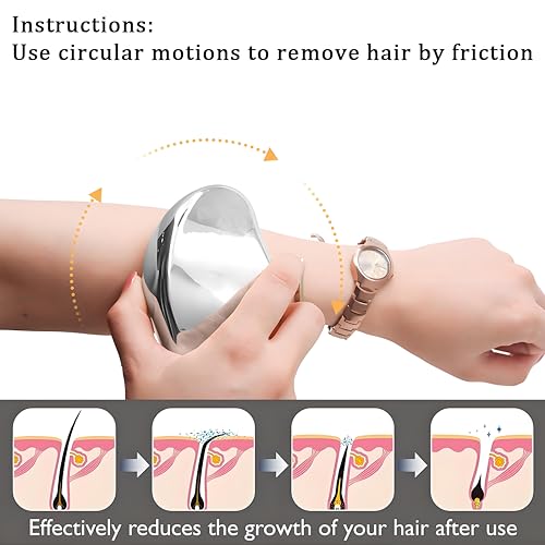 Crystal Hair Remover, Crystal Hair Eraser, Reusable Nano Glass,Multi-Color and Style Options,Easy to Wash,Ideal for Soft and Silky Skin,Skin Exfoliation (Nano Mirror coarse Glass(Blue))