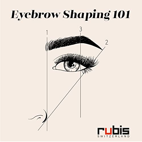 Rubis Classic Stainless Steel Slanted Tweezers for Precise Eyebrows and Hair Removal, The Gold Collection, Gold, 1K103