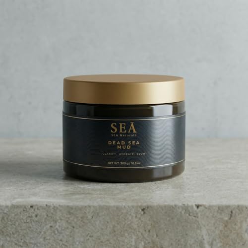Dead Sea Mud Mask for Face and Body, Mineral-Rich Purifying Mask, Pore Cleansing Skin Care for Oily Skin, 10.5oz (300 g)