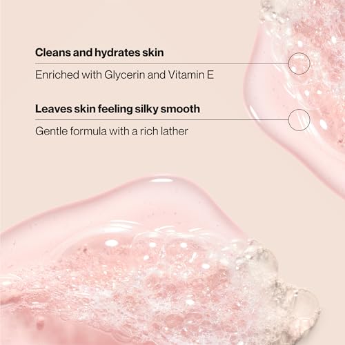 Suave Moisturizing Body Wash, with Wild Cherry Blossom and Vitamin E Extract, No Parabens, No Phtahaltes, 18 Oz Pack of 6