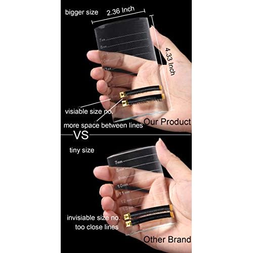 Eyelash Extension Crystal Pallet Lash Holder Tray Bigger Size with Storage Case 4.3x2.4 Inch