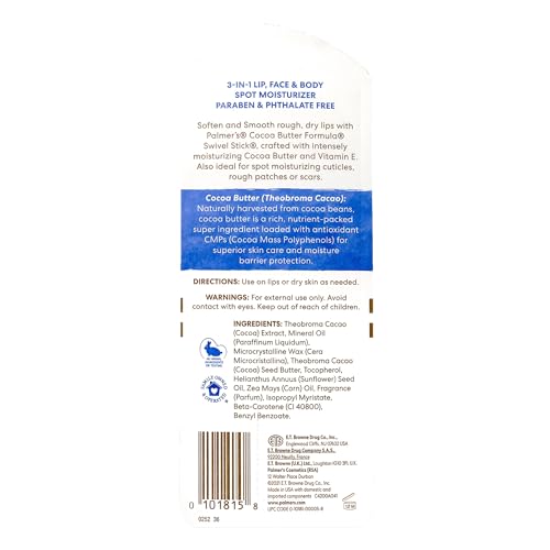 Palmer's Cocoa Butter Formula Moisturizing Swivel Stick with Vitamin E, 1ct (Pack of 3)
