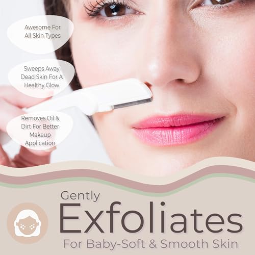Complete Dermaplaning Skincare Kit ? 9-Pack Precision Razors, Pre-Treatment Face Oil & Hydrating Snail Mucin Serum