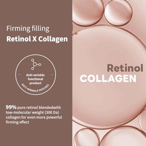 Mediheal Retinol Collagen Ampoule Lifting Mask (4 Counts) for V Line Mask Anti-Aging - Helps Reduce Fine Lines & Wrinkles, and Smoothens Skin