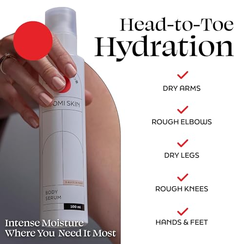 Hydrating Body Lotion - Body Serum with 5-ALA, Hyaluronic Acid and Marine Algae - Fast-Absorbing Moisturizer for Dry, Rough Skin - Fragrance-Free Gel - Made in Germany - 3.4 Fl Oz
