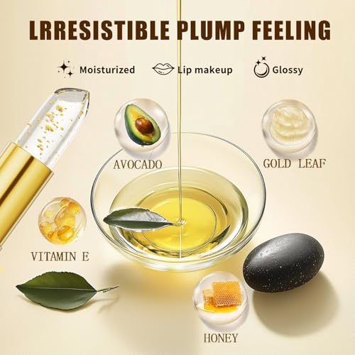 Color Changing Lipstick, PH Lipstick Color Changing, PH Adjusting Lip stick, Clear Lip stick That Changes Color, Long Lasting Moisturizing Tinted Lip Balm, Non-Sticky Formula, Bridesmaid Gifts (1pcs)
