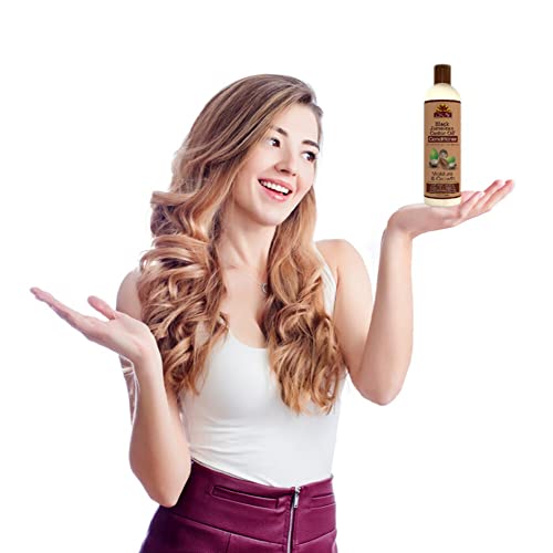 OKAY Black Jamaican Castor Oil Conditioner - Jamaican Black Castor Oil Conditioner for Women and Men with Argan and Shea Butter for Damaged Hair, Promotes Thicker, Fuller Hair - 12 fl oz (1 Pack)