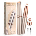 Eyebrow Trimmer for Women, Eyebrow Razor: Rechargeable Facial Hair Removal for Women with 2 Replacement Heads & LED Light, Electric Painless EyeBrow Shaver Hair Removal Device for Eyebrows/Lips/Face