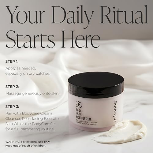 BodyCare Moisturizer Cream ? Rich Hydrating Body Lotion with Omega 3-6-9, Shea, Aloe, and Vitamin E; Spa-Like Hydration for Daily Use, by Arbonne.