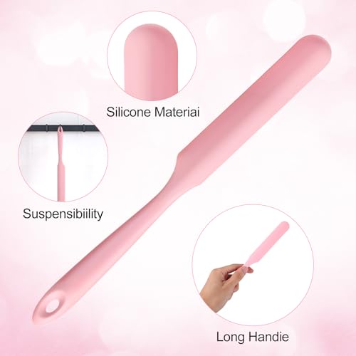 6Pcs Non-Stick Wax Spatulas Set Silicone Spatula Wax Hair Applicator Removal Sticks Reusable Hard Wax-Scraper Eyebrow-Wax Sticks for Home Salon Body Use
