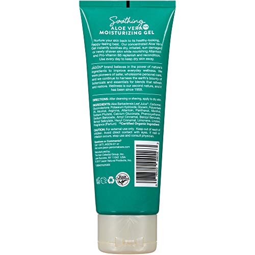 Jason Pure Natural Moisturizing Gel, Soothing 98% Aloe Vera, 4 Ounce (Pack of 6)
