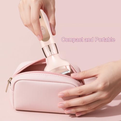 4-in-1 Electric Razor for Women, Bikini Trimmer for Women, Rechargeable Women's Electric Shaver with Replaceable Facial Eyebrow Nose Hair Trimmer for Full Body Hair Trimmer