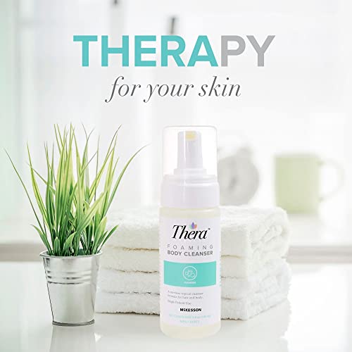 Thera Foaming Body and Hair Cleanser, Rinse-Free Exfoliating Foam, 5 oz, 1 Count