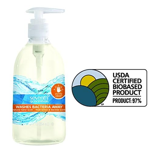 Seventh Generation Hand Wash, Purely Clean, Fresh Lemon & Tea Tree Scent, 12oz