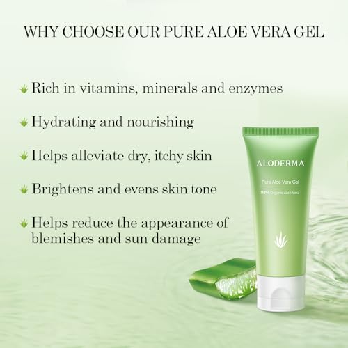 All Purpose Aloe Vera Gels Set - 2 Pieces - 200g Aloe Vera Gel & 45g Aloe Vera Gel Travel Size
