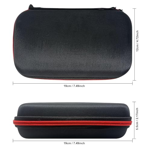 LinMei Hard Travel Carrying Case Compatible with One Blade, Series XT5 Hybrid Electric Trimmer and Shaver Black (Black-Red)