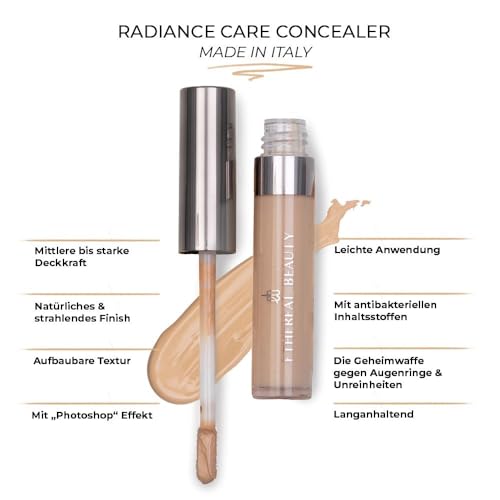 Ethereal Beauty - Radiance Care Concealer - Warm, Perfect Coverage and Care Treatment, Radiant Finishm, Fresh Complexion, Long lasting 0.16 FL.OZ.