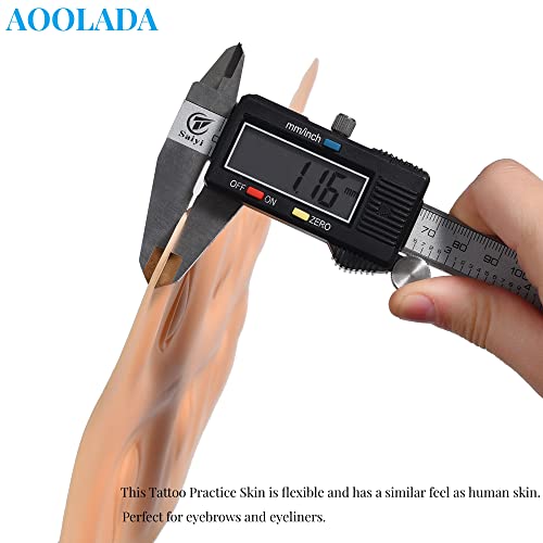 6 Pcs 3D Tattoo Practice Eyebrow Eyeline Practice Skins Permanent Eyebrow Makeup Training Lip Skins for Beginners and Fake Skin Sheets For Professionals