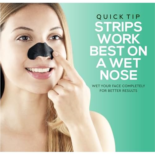 LivaClean (102 Strips Charcoal Blackhead Remover Pore Strips for Face Nose Pores, Blackheads Removal, Blackheads Removers, Blackhead Remover Strip