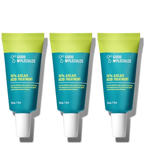 Good Molecules 10% Azelaic Acid Treatment Pack 3 ? 30 ml Each | Soothing Facial Formula for Uneven Tone with Azelaic Acid ? Vegan & Fragrance-Free Skincare