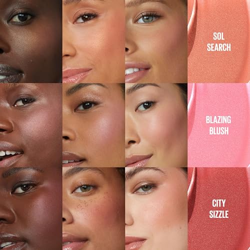 Maybelline Sunkisser Multi-Use Liquid Blush and Bronzer, Blendable, Longwear, Glowy Make Up, City Sizzle, 1 Count