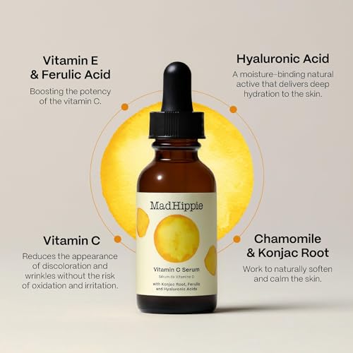 Mad Hippie Skin Brightening Kit ? Vitamin C Serum, AHA Exfoliating Peel + Triple C Night Cream, Travel Essentials