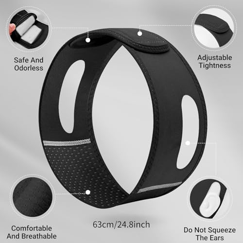 Juskaa Reusable V Line Lifting Mask with Chin Strap for Sleeping,Face Lift Prevent Sagging, Jaw Exerciser,Black,M