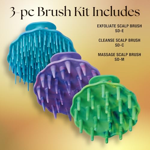 Olivia Garden Scalp Diva Scalp Care Brush - Healthy hair starts with a healthy scalp - Helps with Exfoliating, Cleansing and Massaging - Professional Hair Care Tool for All Lengths - Snag-Free Design