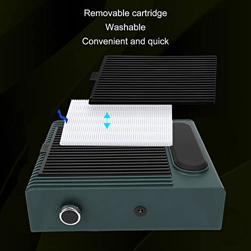 Nail Vacuum Suction Cleaner with Adjustable Heat Dissipatable Dust Collector, Nail Dust Extractor for Manicurist